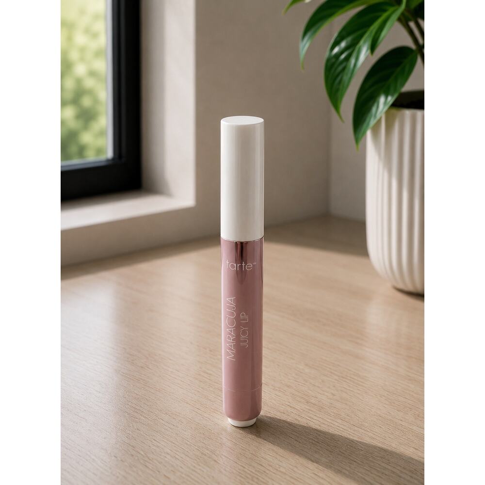 $27 New Tarte Maracuja Juicy Lip Plump Coconut Cream Pie Lip Gloss Nude Pink